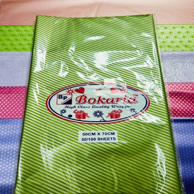 Frozen cellophane paper